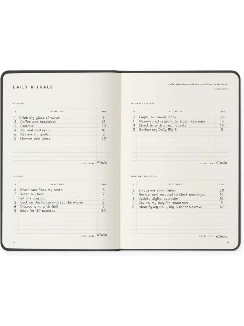 Gray Linen Daily Planner - Boost Focus, Reduce Overwhelm, Achieve Goals